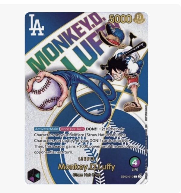Screenshot Monkey.D.Luffy (010) (Dodgers x ONE PIECE) – One Piece Promotion Cards (OP-PR) One Piece Promotion Cards