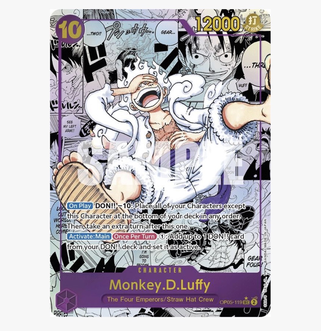 Screenshot Monkey.D.Luffy (119) (Alternate Art) (Manga) – Awakening of the New Era (OP05) Awakening of the New Era